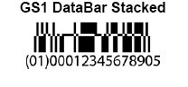 GS1 DataBar Stacked